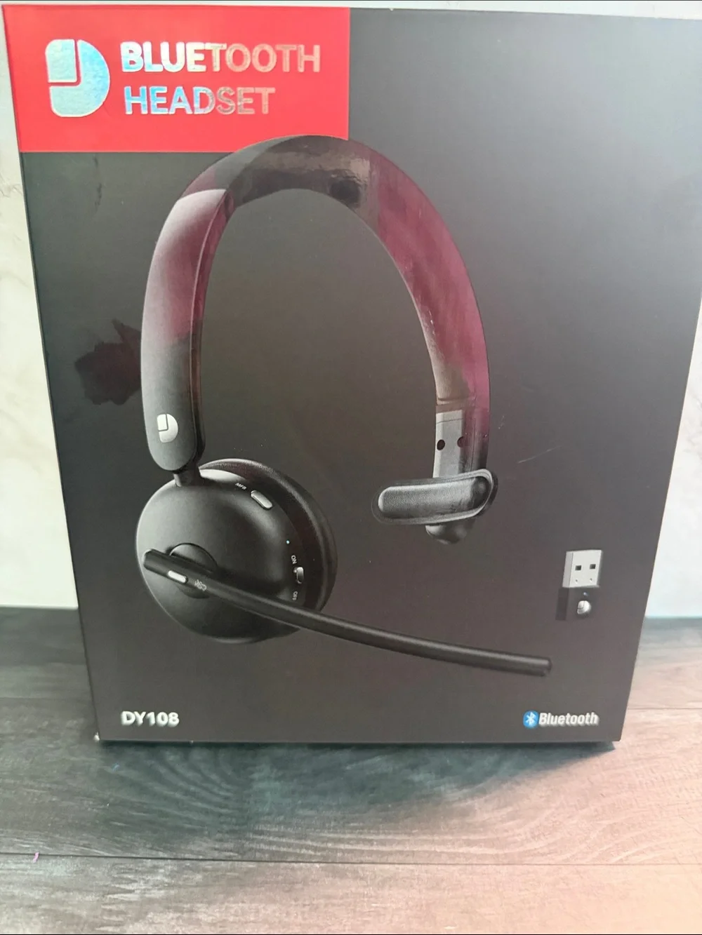 DY108 Bluetooth Wireless Headset - Black